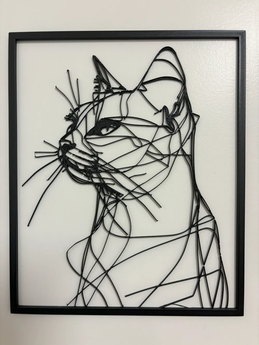 Cat lineart frame decoration by shortzzz - MakerWorld