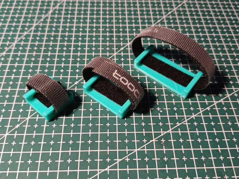 Cable organizers velcro+double sided tape
