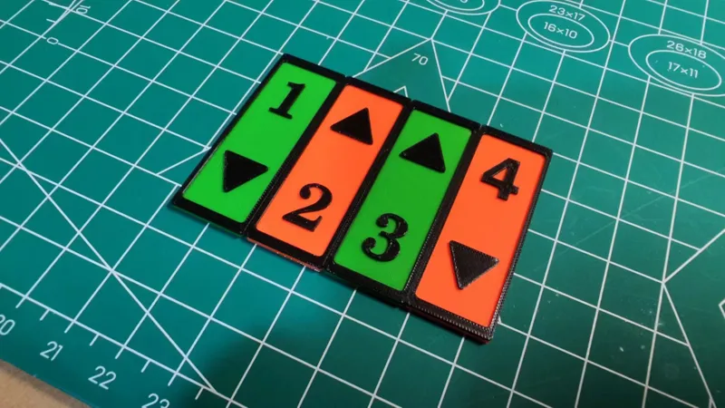 号码牌1至4