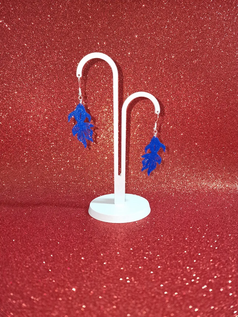 Fish earrings view 3