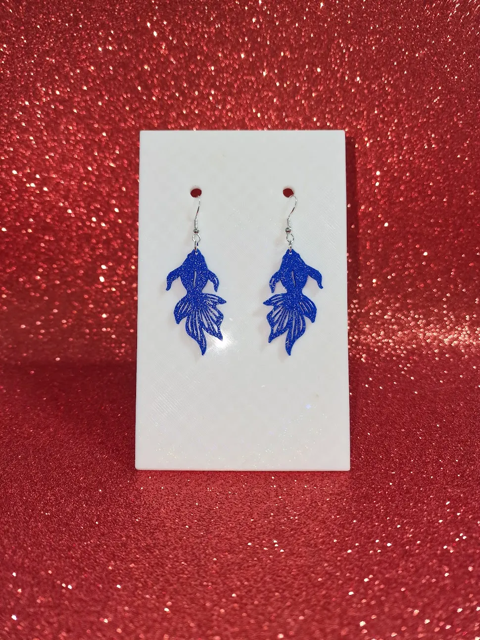 Fish earrings view 2