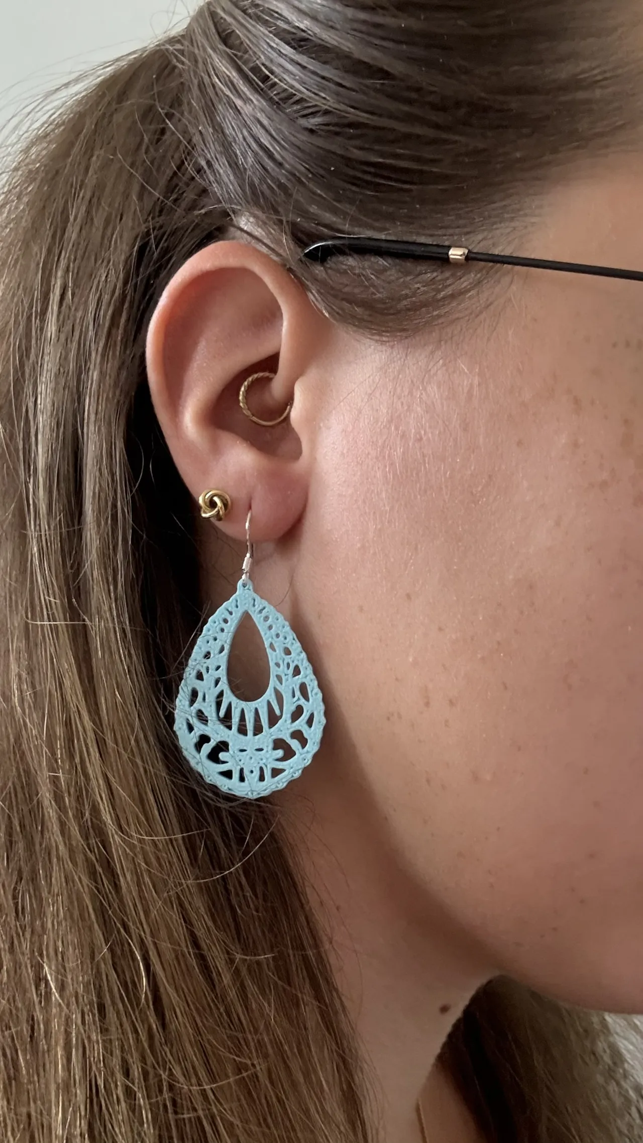 Teardrop Radiance Earring view 2