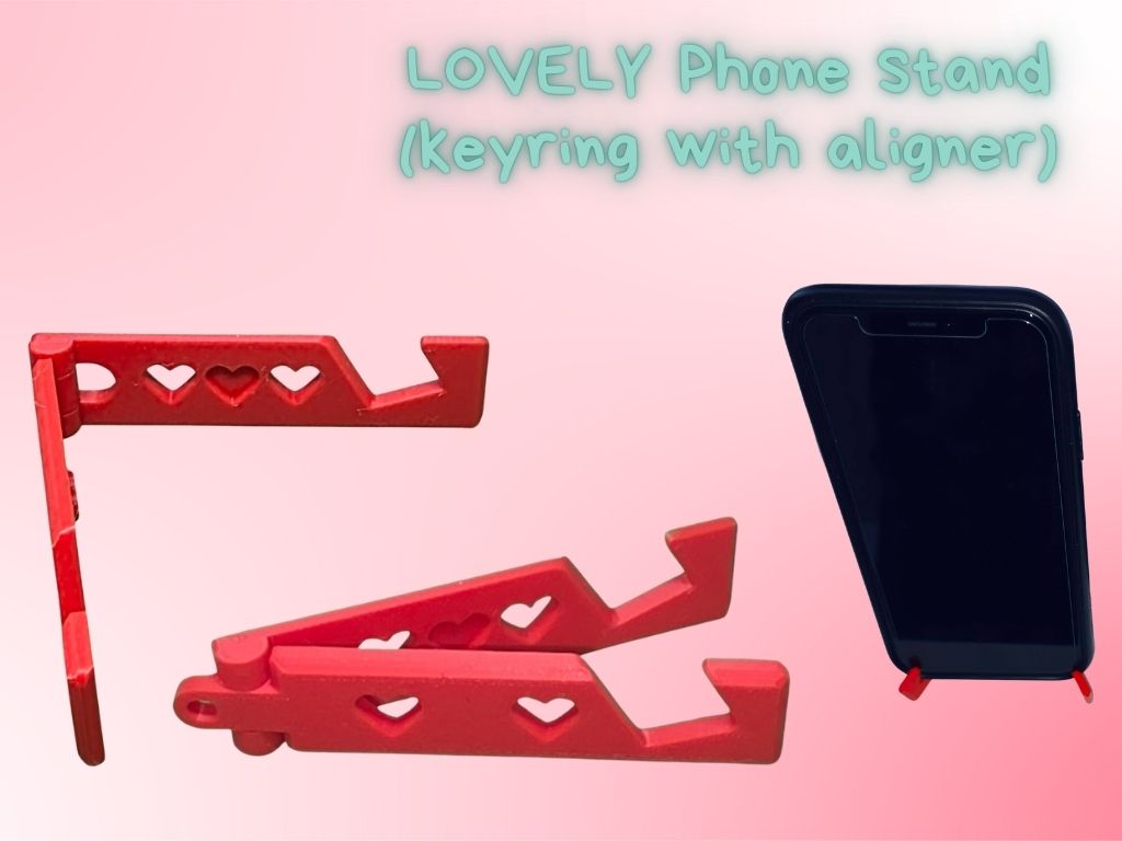 Phone Stand holder- keychain/keyring
