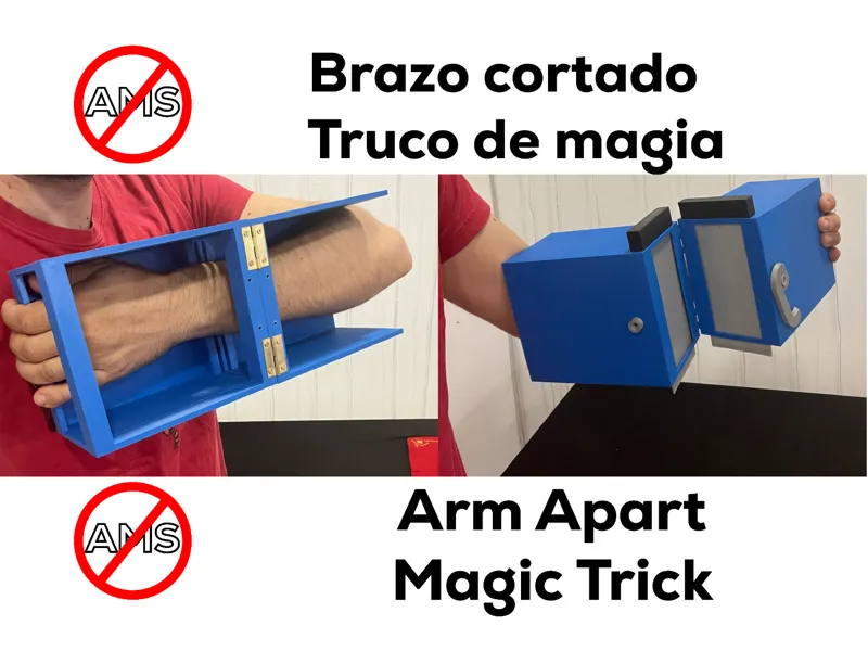 Brazo cortado truco magia / Arm apart magic trick