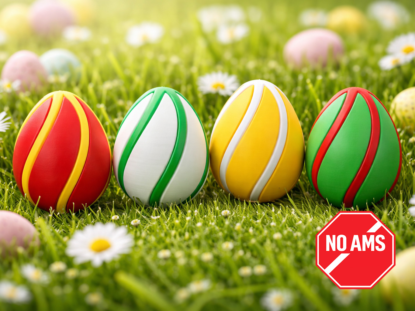 Striped Easter Egg – Decorative eggs no AMS