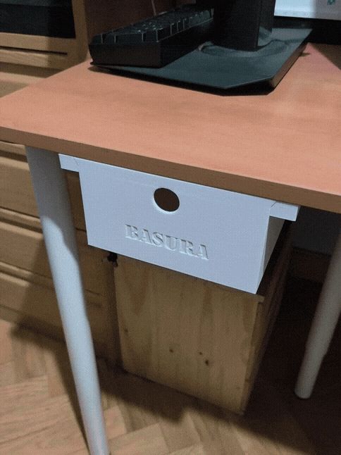 Cajón Basura Extraíble | Under Desk Trash Drawer