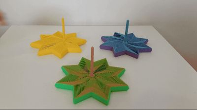 8 Sided Star Fidget Toy with Handle