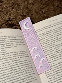 The Moon And Waves Bookmark - AMS
