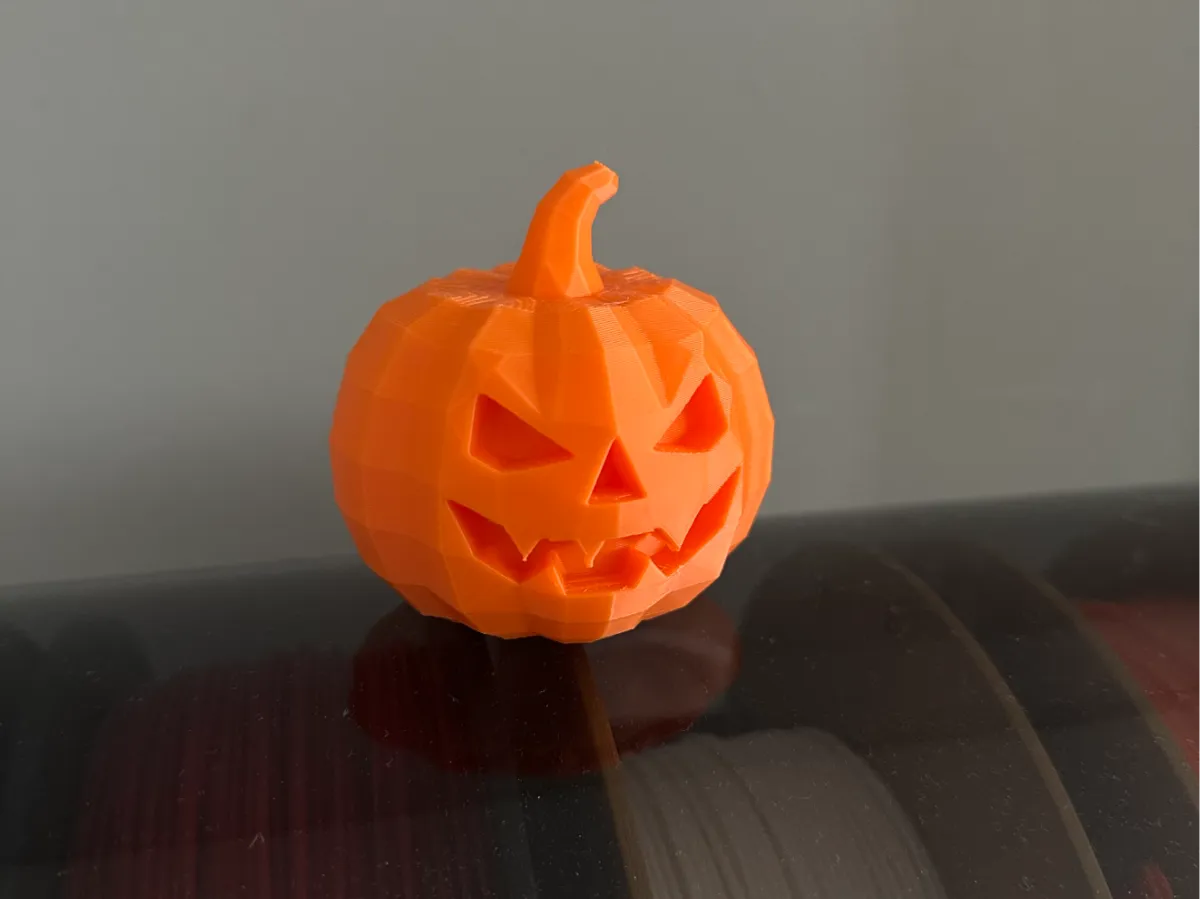 Citrouille d'Halloween low poly