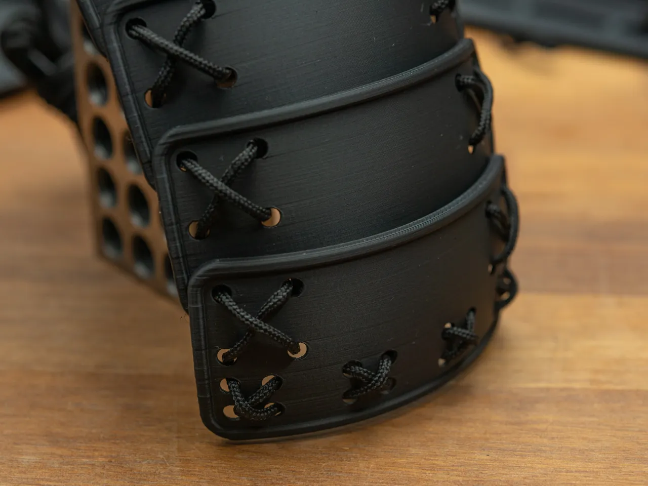 Kids samurai cosplay armor plates view 3