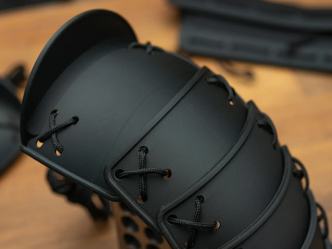 Kids samurai cosplay armor plates view 2