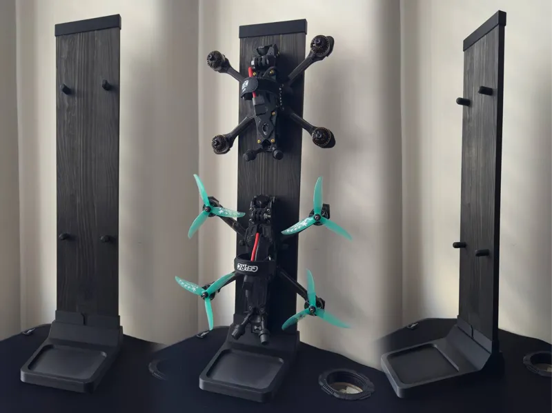 FPV Drone Stand  Wood & 3D Printed