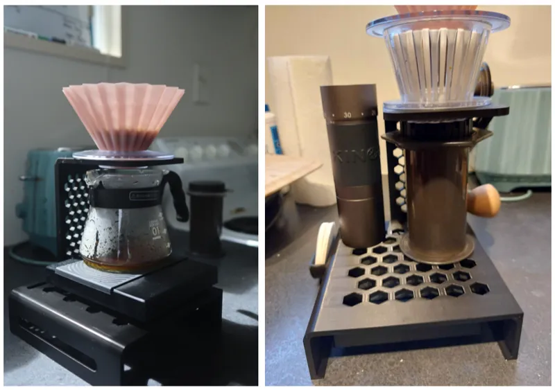 Modular AeroPress and Pour Over Coffee Station