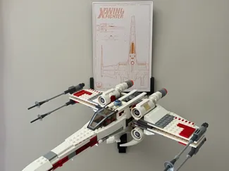 Support mural pour Brique X-Wing 9493 - Version 2