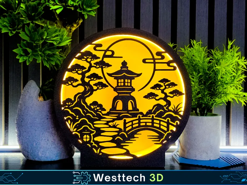 Japanese Lantern Garden Lamp