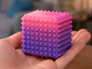 Spiky Textured Cube Fidget | Sensory Desk Toy