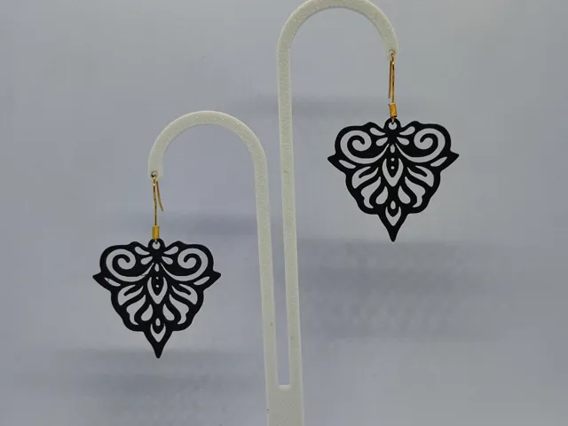 Pendientes Filigrana Negra