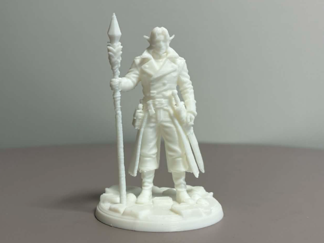 Half-elf cleric DnD tabletop mini