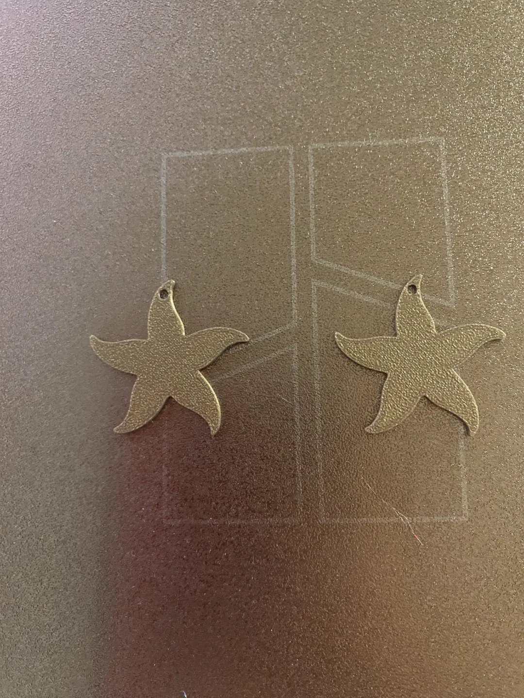 starfish earrings view 2