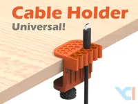 Universal Desk Cable Holder (SINGLE OR DUAL COLOR)