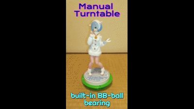 Turntable with built-in BB-ball bearing