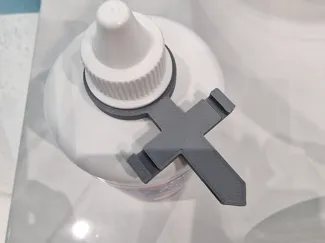 Contact lense container drying fixture