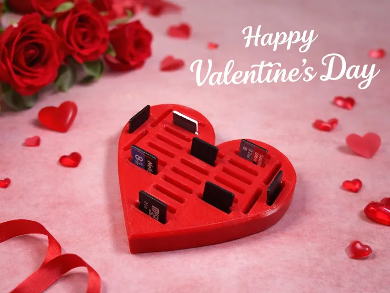 Heart MicroSD Card Holder – Self‑Love Edition