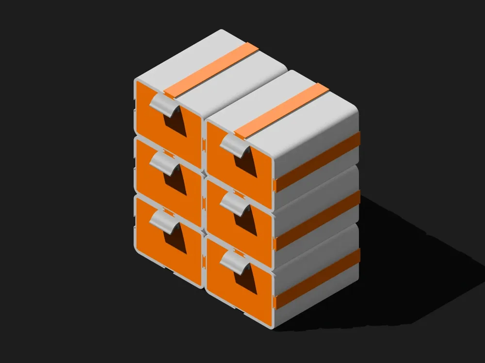 Module Unpacking Stand Modular Stackable Parts Organizer V1.0 by 大岛的小张 - MakerWorld