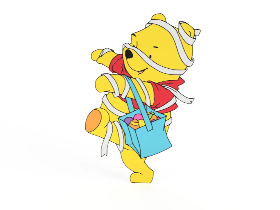 Winnie the Pooh Halloween Wall Art by Sitsero - MakerWorld