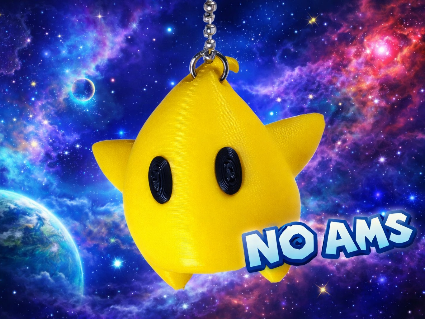 Luma Keychain - Super Mario Galaxy Movie - NO AMS