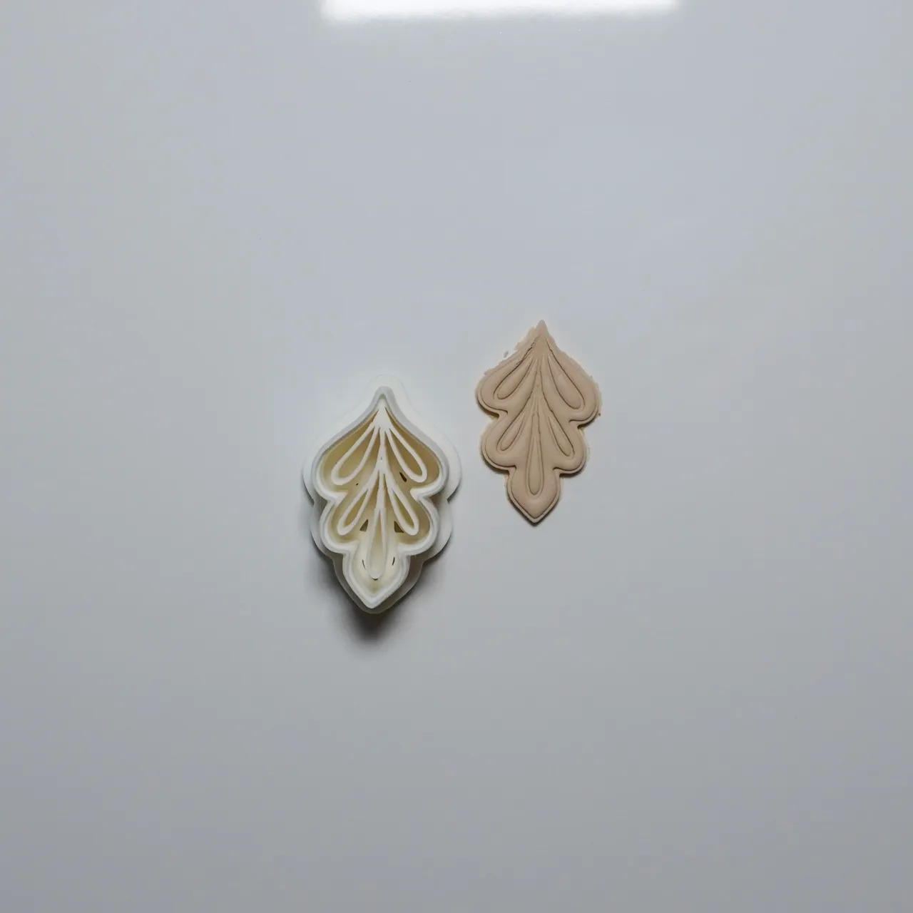 Leaf Polymer Clay Cutter Earrings Necklaces view 3