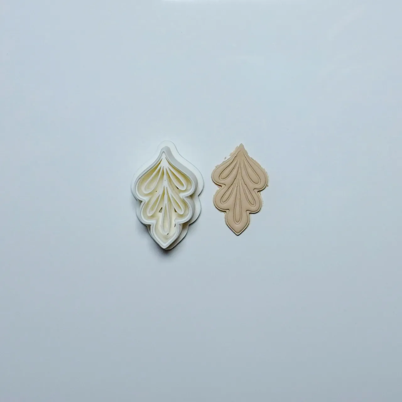 Leaf Polymer Clay Cutter Earrings Necklaces view 2