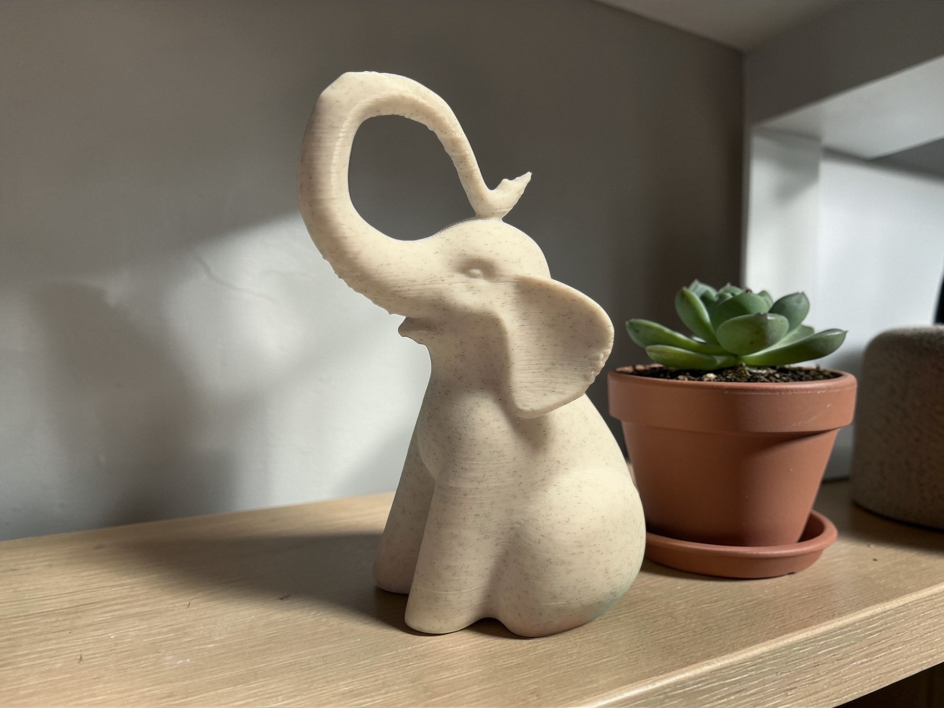 Zen Elephant Statue - Minimalist Decor