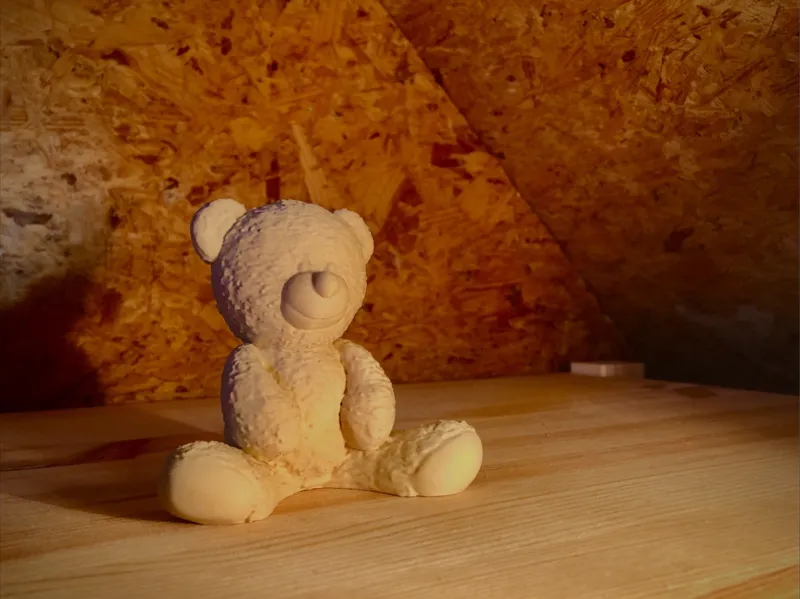 Textured teddy bear