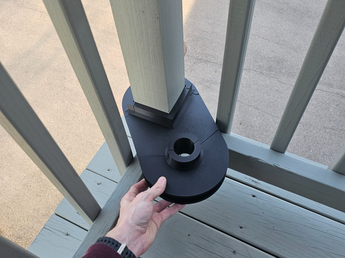 Fence Post & Pipe Support Bracket Assembly