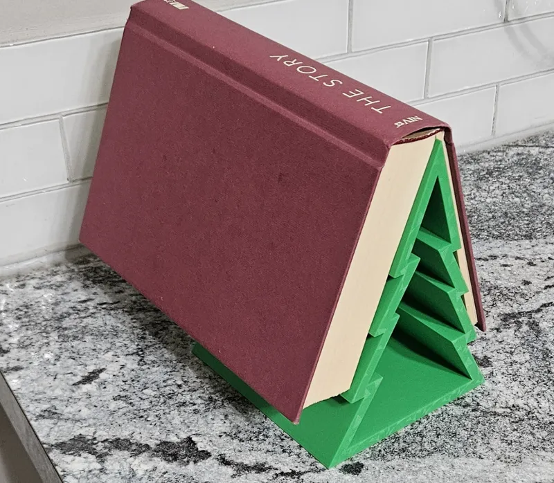 christmas tree book rest