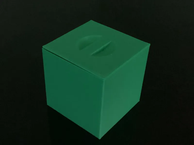 Flush Lid Cube Box