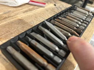 Quick-Flip Hex Bit Organizer