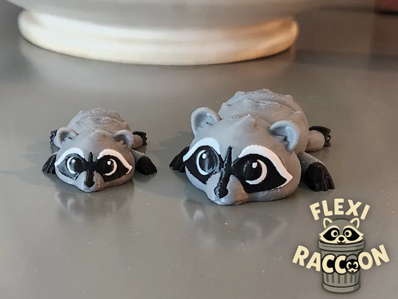 Flexi Raccoon – Print-in-Place Articulated Model