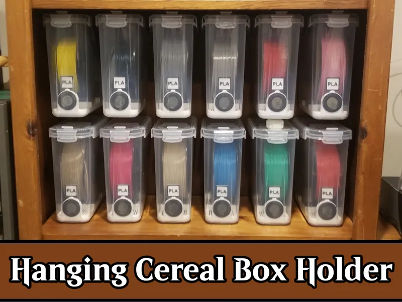 Hanging Cereal Filament Dry Box Holder / Mount
