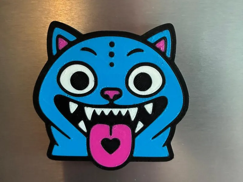 Derpy Tiger magnet, K-pop demon hunter