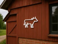 Silhouette murale vache — photo 2