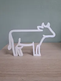 Silhouette murale vache — photo 3