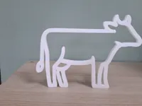 Silhouette murale vache — photo 1