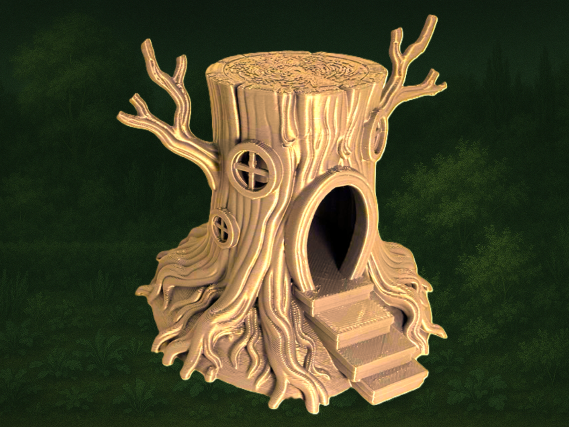Fairy House Tree Stump