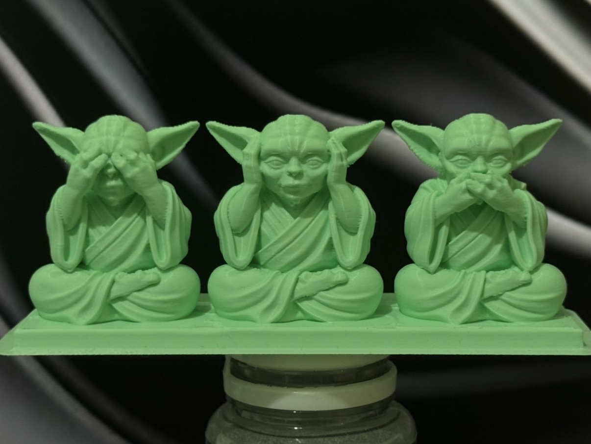 Miniatura 2 do modelo 3D Three Wise Yodas
