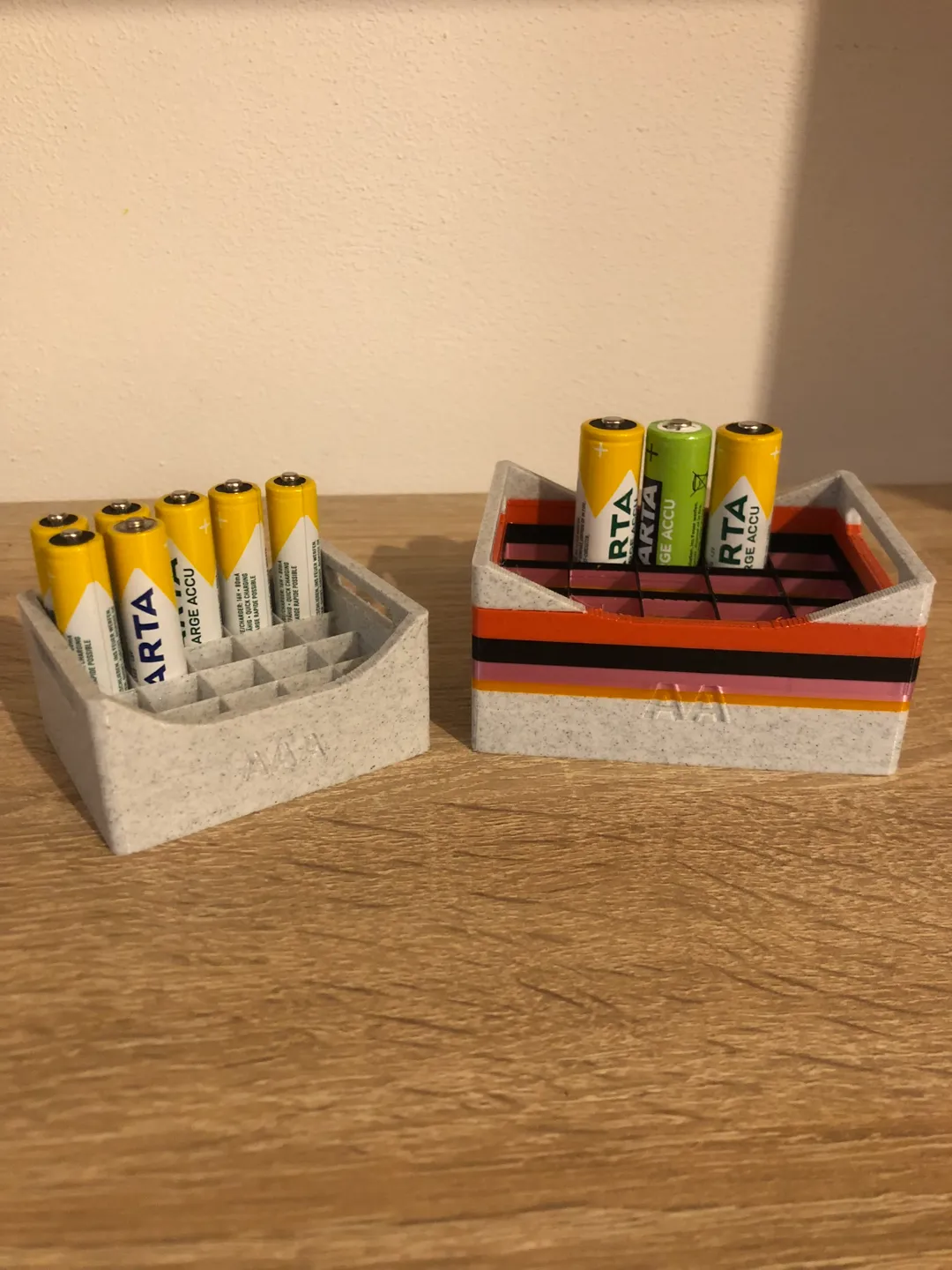 Boîte de rangement piles AA et AAA