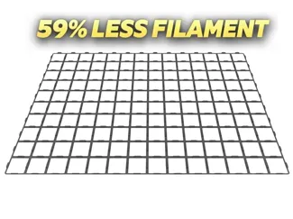 Ultra-Efficient Gridfinity Baseplate ALEX (Wide)