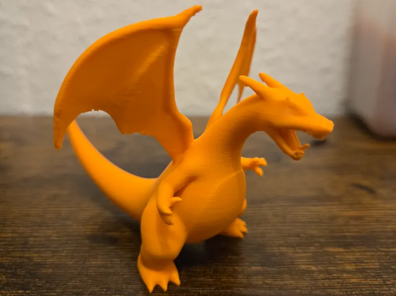 Classic Charizard Figure - 3D Pokemon Statue
