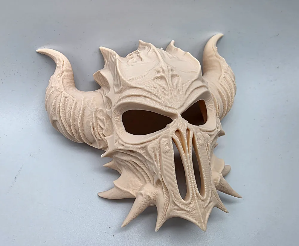 Demon Mask - Free 3D Print Model - MakerWorld